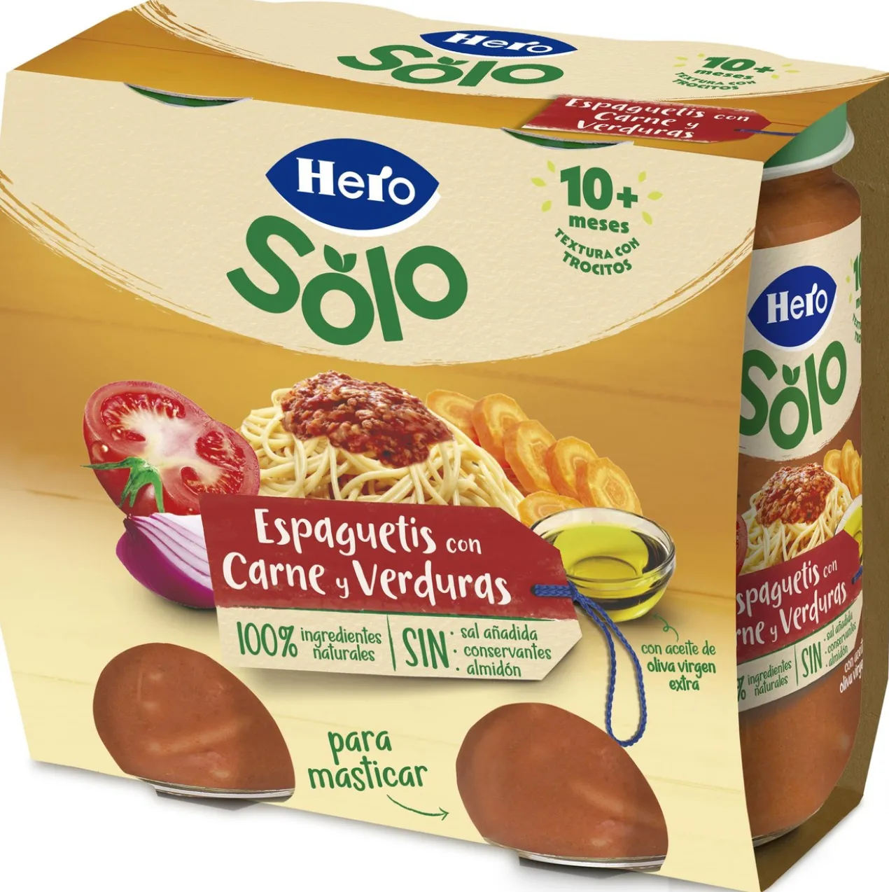Pack Boião Esparguete com Carne e Legumes +10 Meses