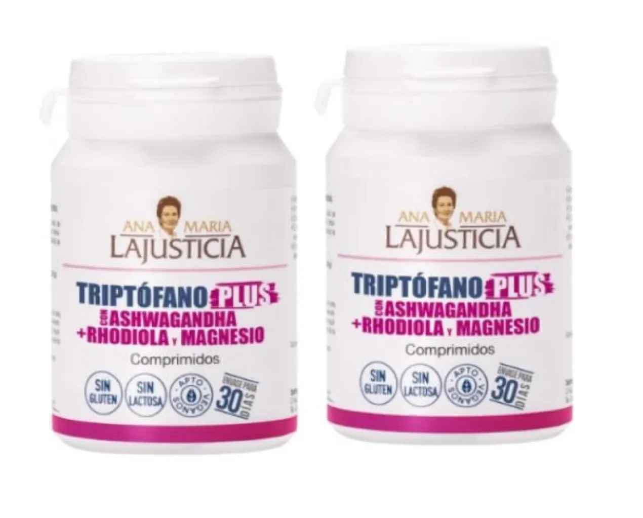Pack Duplo Triptofano Plus Com Ashwagandha + Rhodiola + Magnésio
