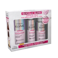 Pack Elvive Glycolic Gloss Champô + Tratamento de Laminagem + Sérum