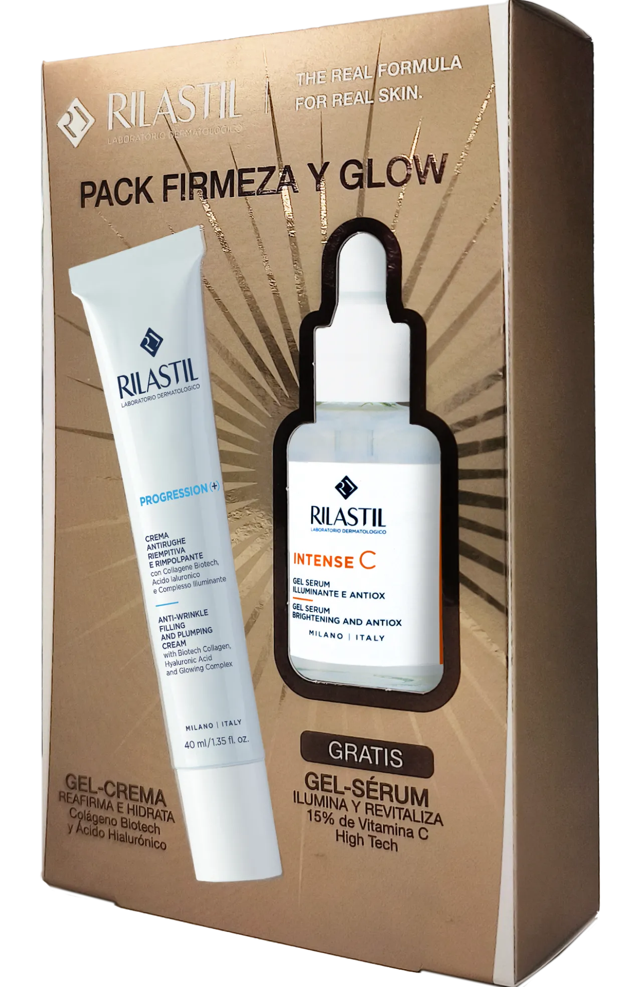 Pack Firmeza & Glow Progression (+) Gel-Creme + Intense C Gel-Sérum