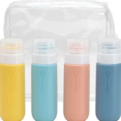 Pack Frascos Silicone Com Bolsa
