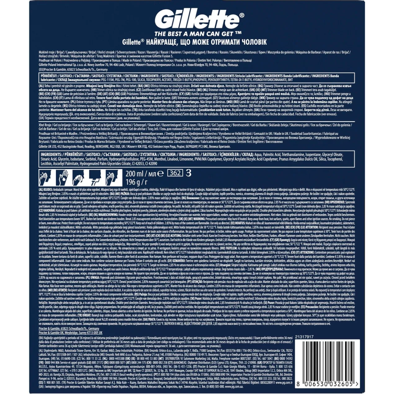Pack Gillette Fusion5 Máquina de Barbear