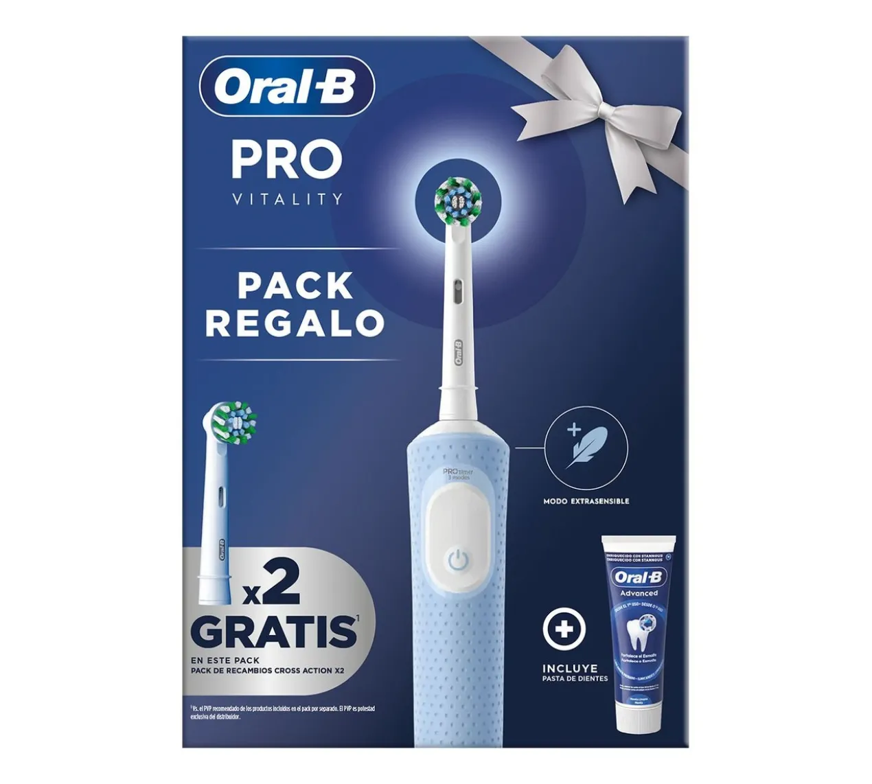 Pack Pro Vitality Escova de Dentes Elétrica + Pasta Dentífrica Advanced + Recargas