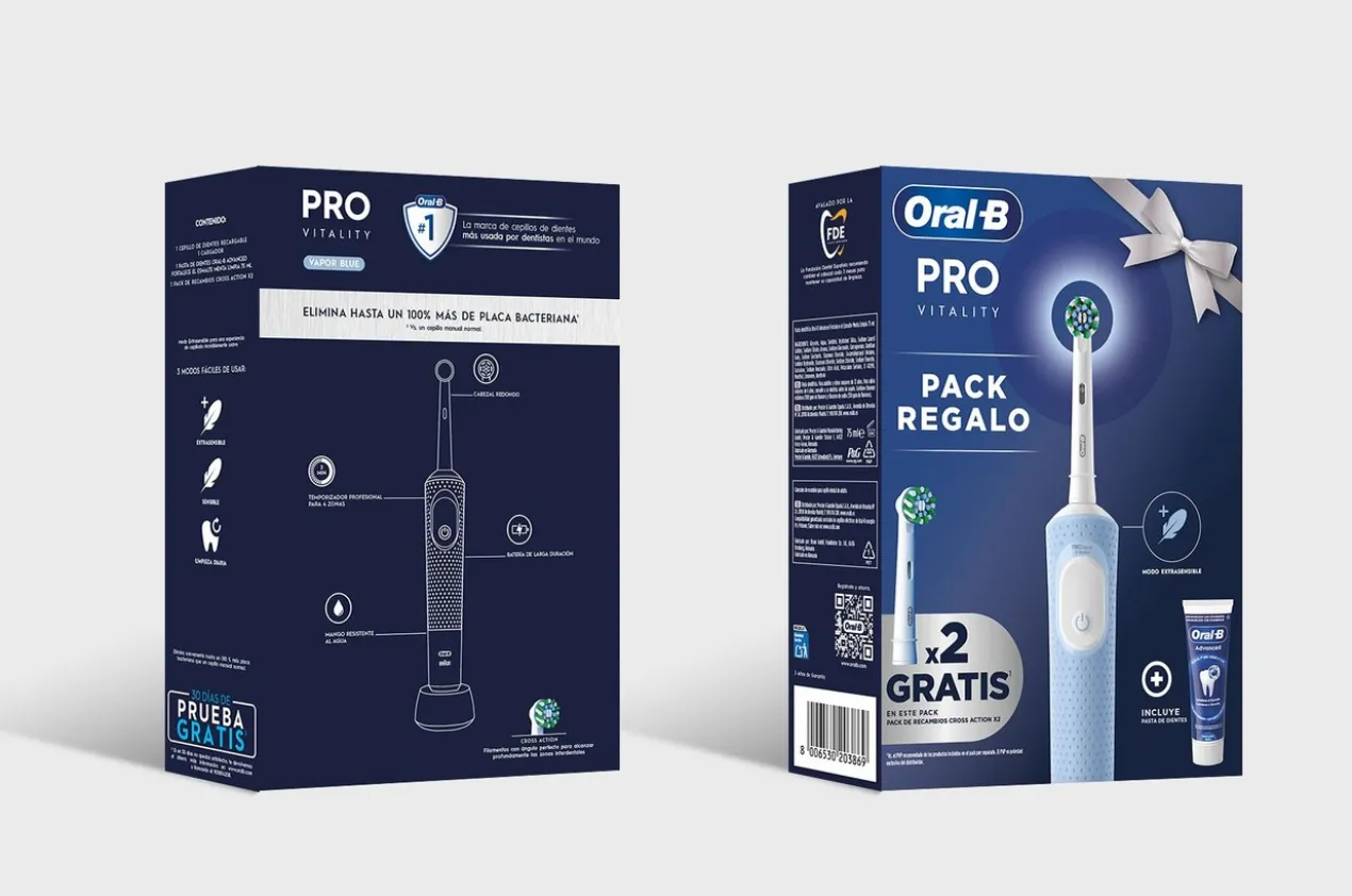 Pack Pro Vitality Escova de Dentes Elétrica + Pasta Dentífrica Advanced + Recargas