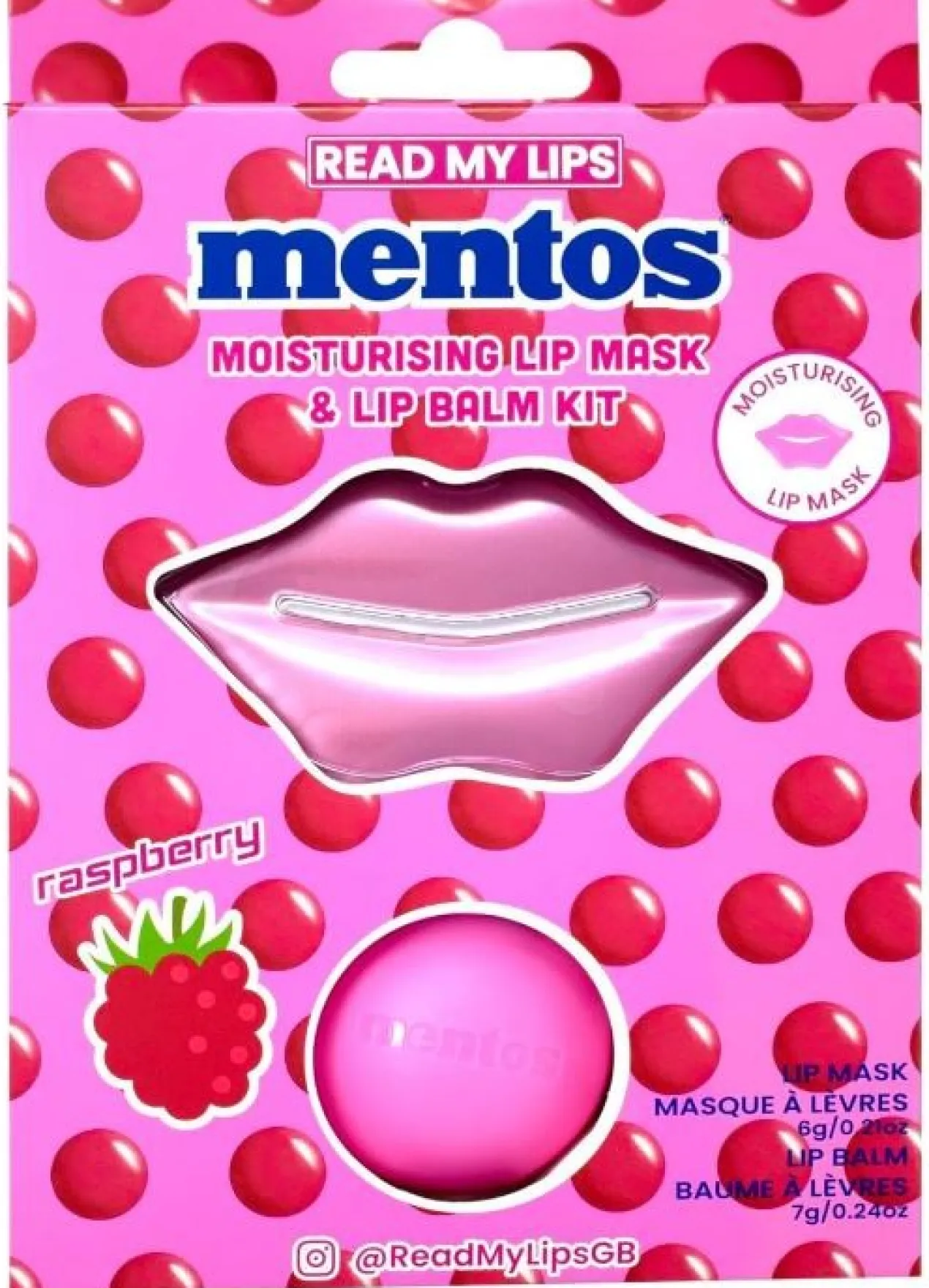 Pack Read My Lips Raspberry Lip Mask & Lip Balm