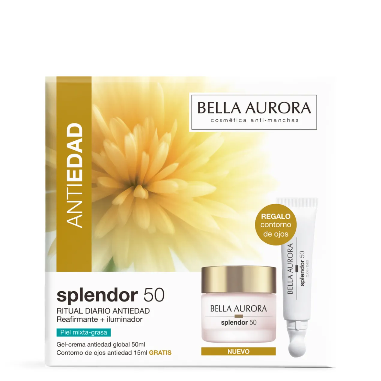 Pack Splendor 50 Ritual Diário Gel-Creme Antienvelhecimento + Contorno Pele Mista-Oleosa