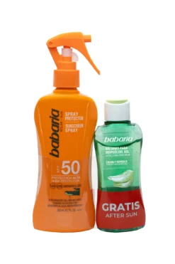 Pack Spray Protetor SPF50 + Bálsamo After Sun Efeito Gelo