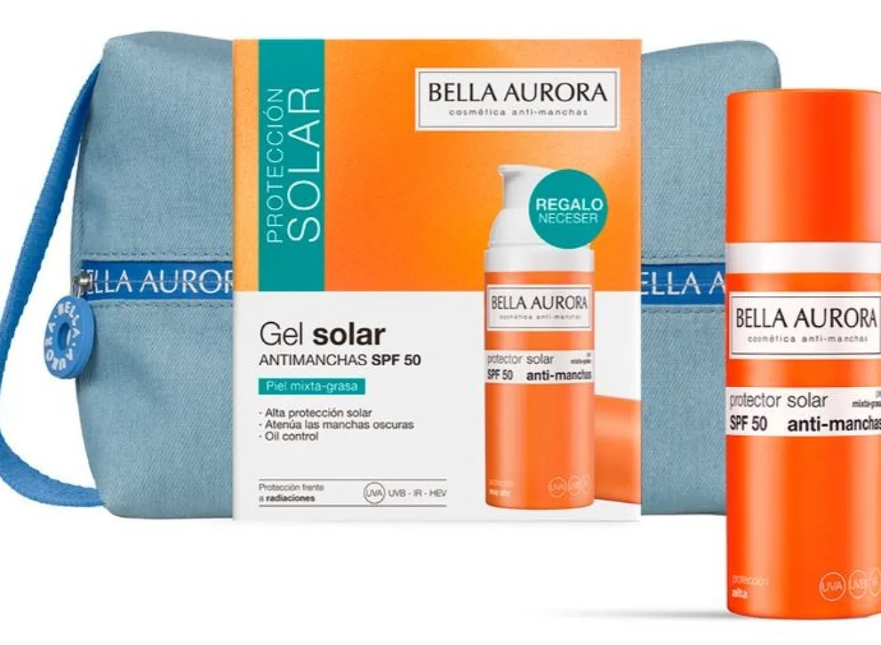 Pack Sun Gel Solar SPF50 Pele Mista + Nécessaire Ganga