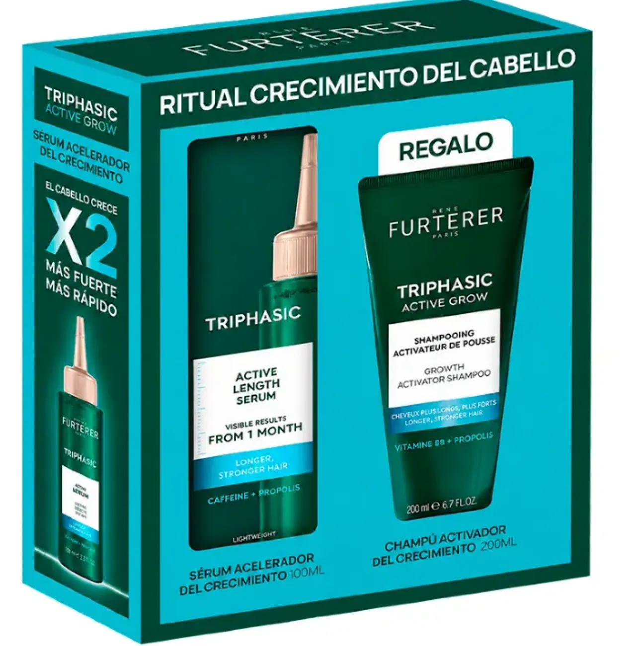 Pack Triphasic Active Grow Serum + Champô