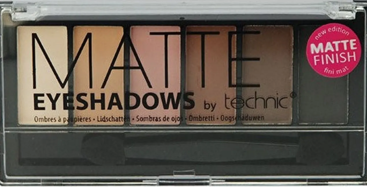 Paleta de 6 sombras de Olhos Matte Nude