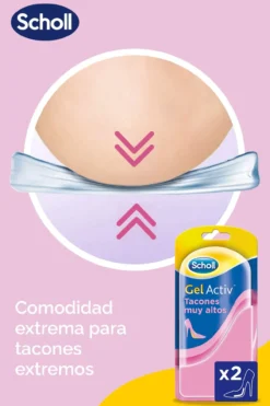 Palmilhas Gel Activ Tacão Muito Alto