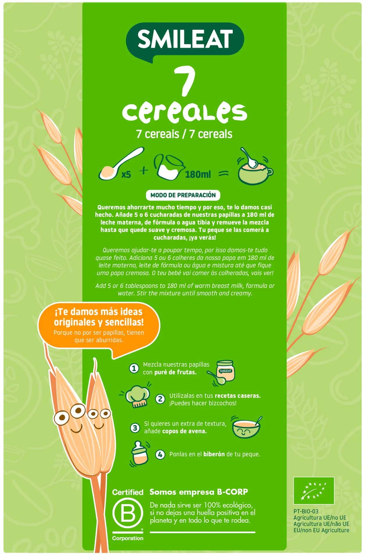 Papa Ecológica Sete Cereais