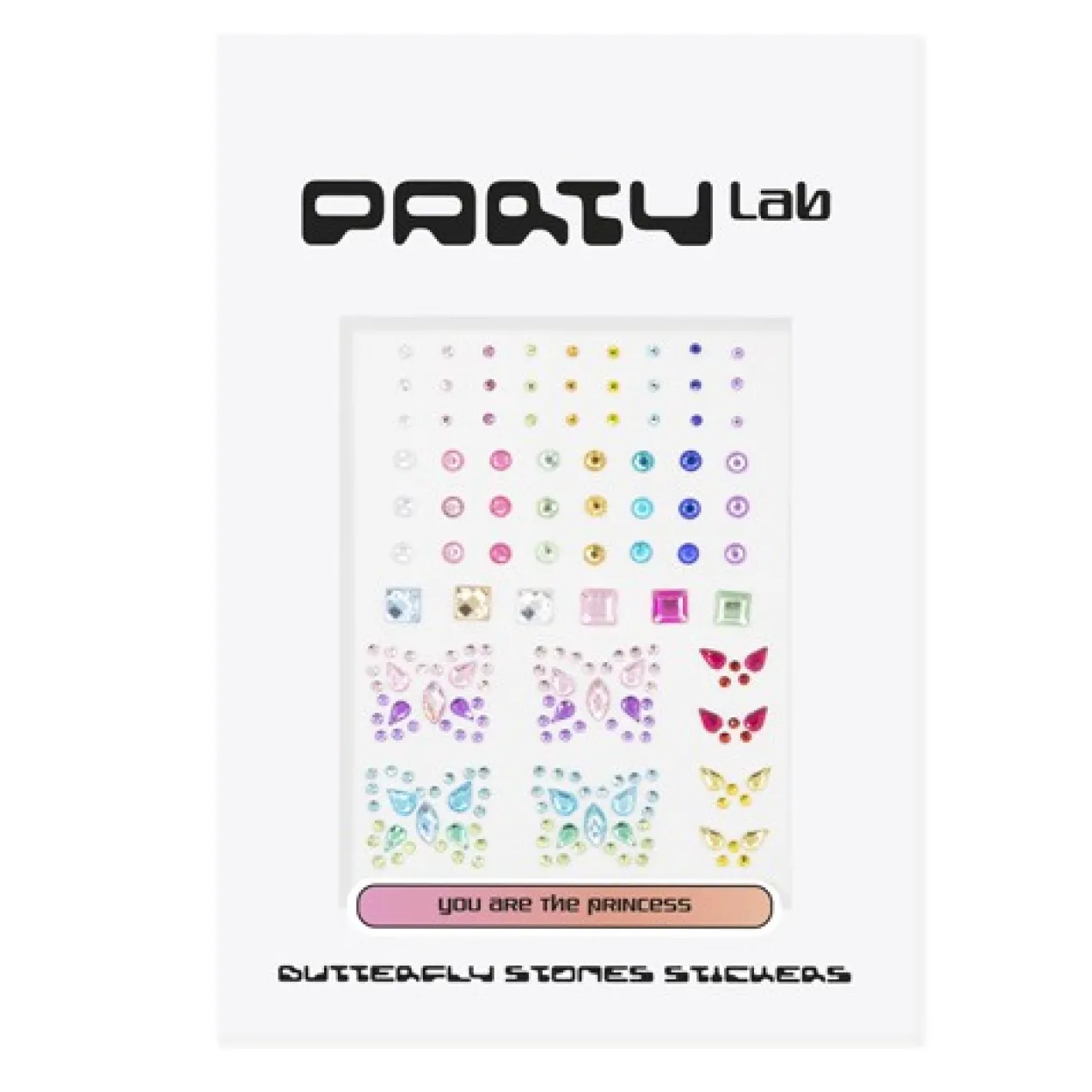 Party Lab Butterfly Stones Stickers