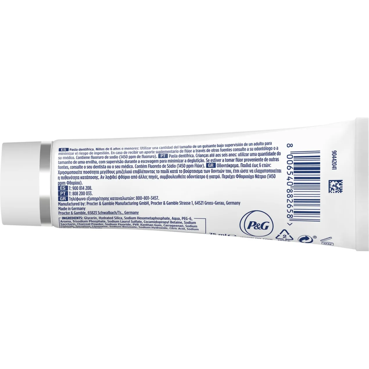Pasta Dentífrica 3D White Advanced Luxe Charcoal