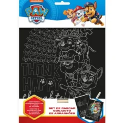 Paw Patrol Conjunto de Papelaria Scratch Art