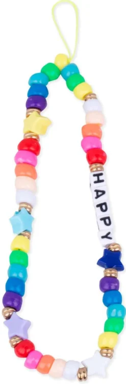 Pendente de Contas para Telemóvel Happy