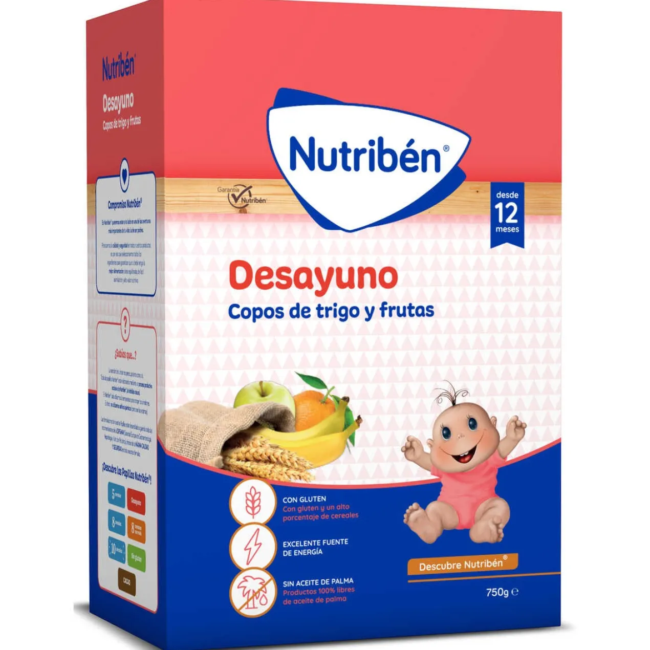 Pequeno-almoço de flocos de trigo e fruta