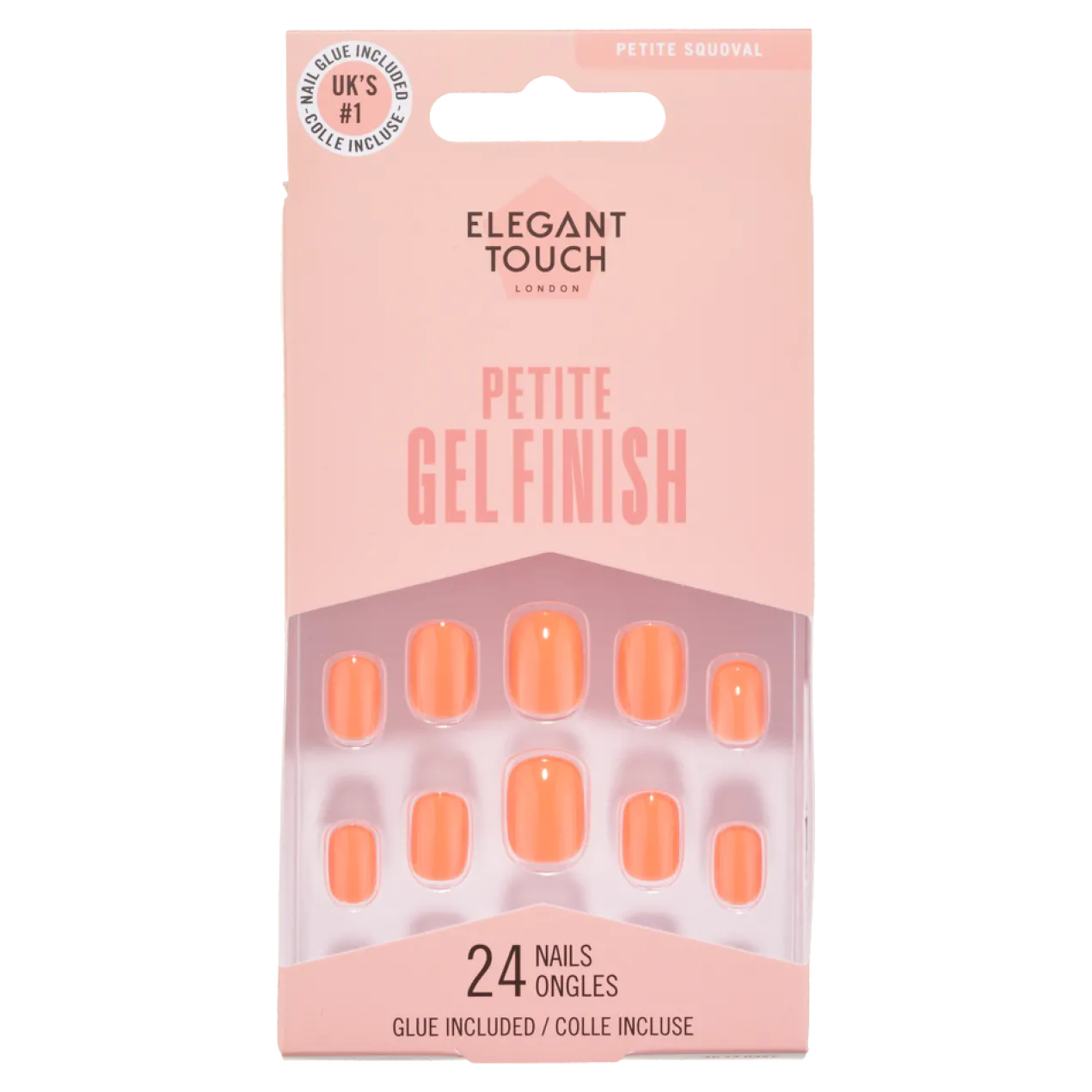Petite Gel Finish Tulip Sunrise Unhas Postiças