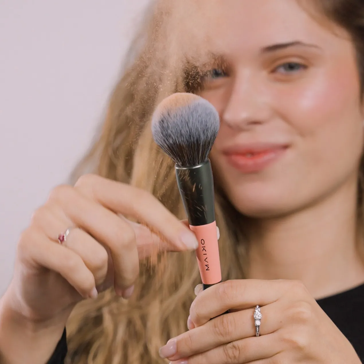 Pincel Duplo Maquilhagem em Pó Duo Twist DT5