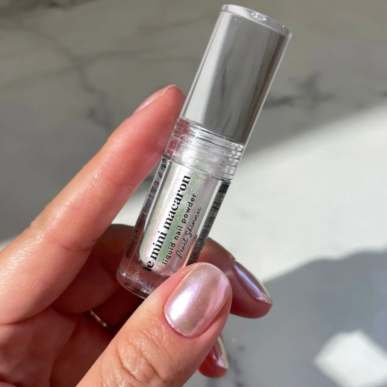 Pó líquido para unhas Pearl Shimmer