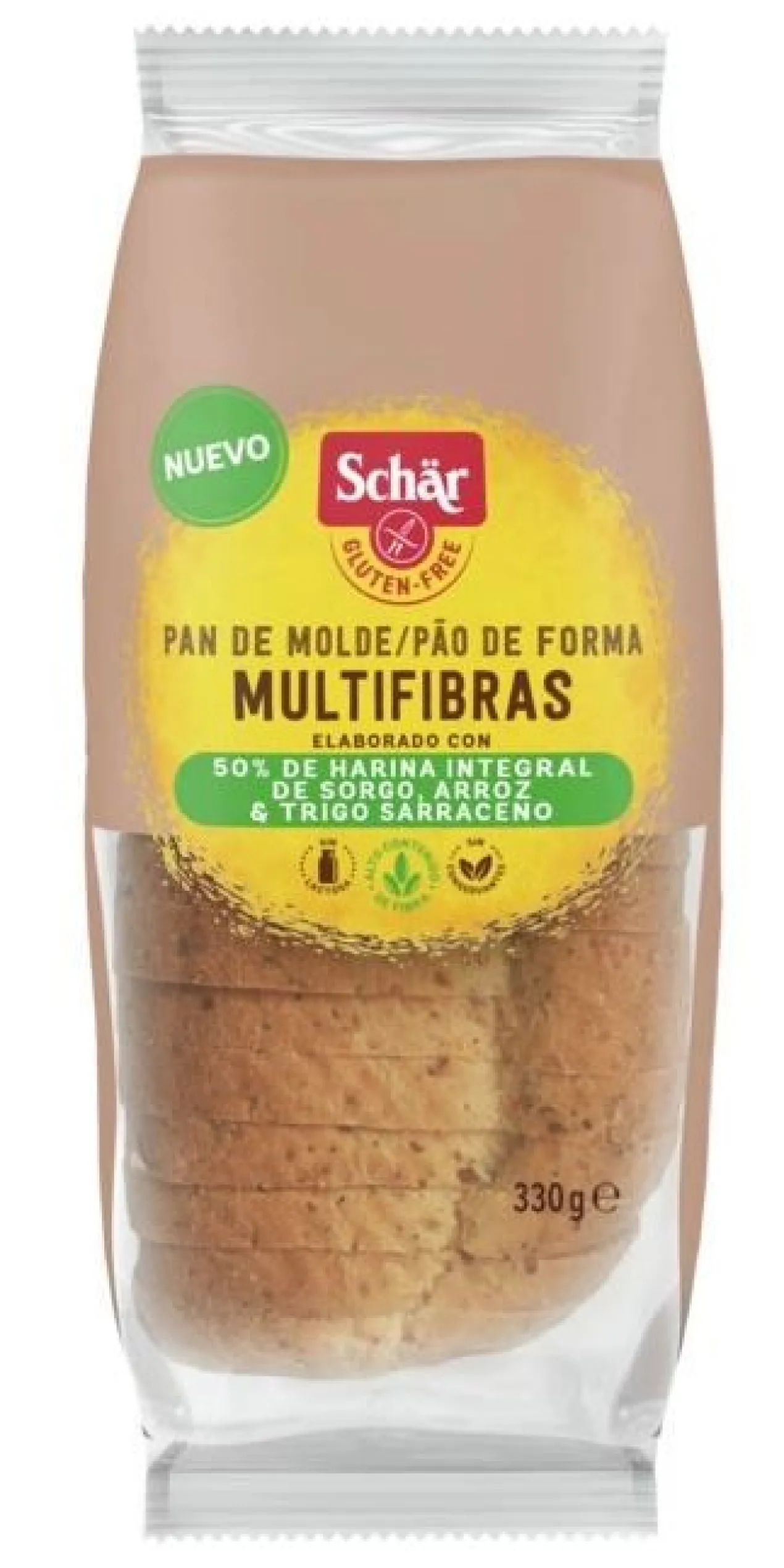 Pão de Forma Multifibras Sem Glúten