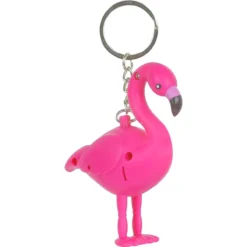 Porta-chaves Flamingo com Luz e Som