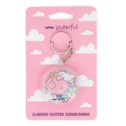 Porta-chaves Glitter Unicórnio
