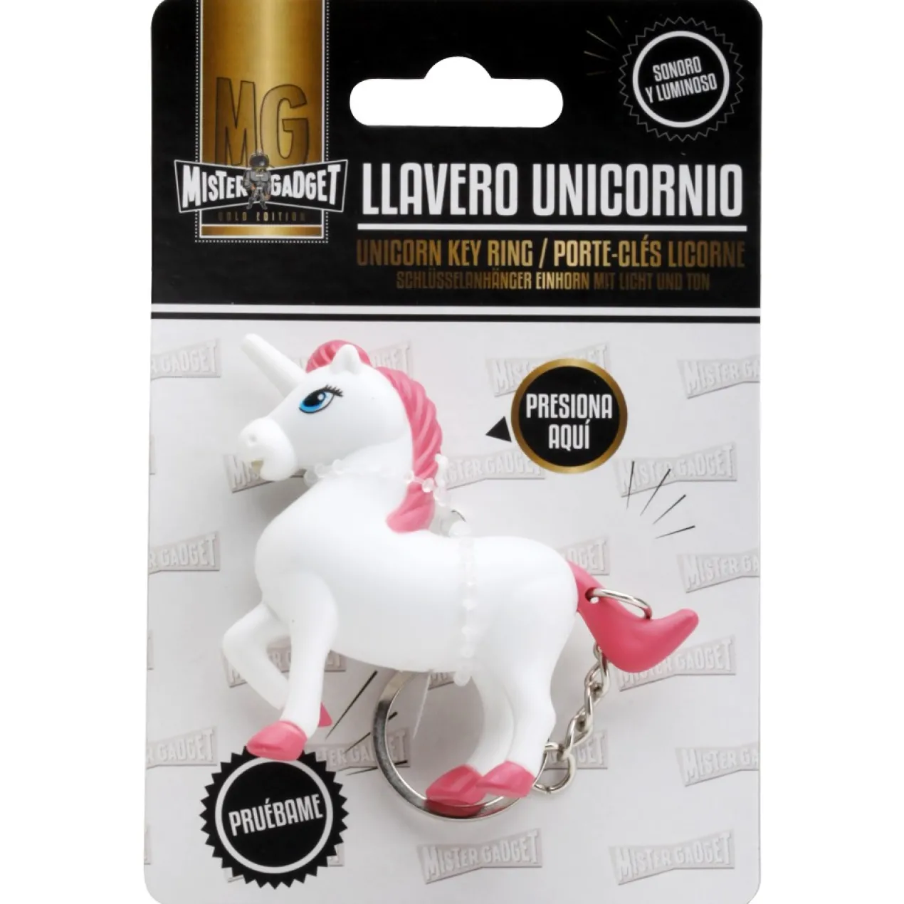 Porta-chaves Unicórnio com Luz e Som