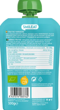 Pouch de Frutas Variadas