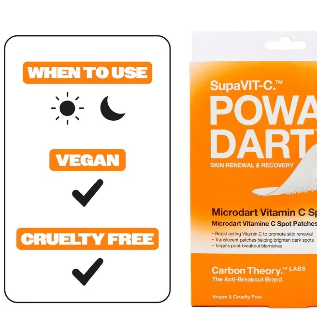 Powa Dart Microdart Patches com Vitamina C