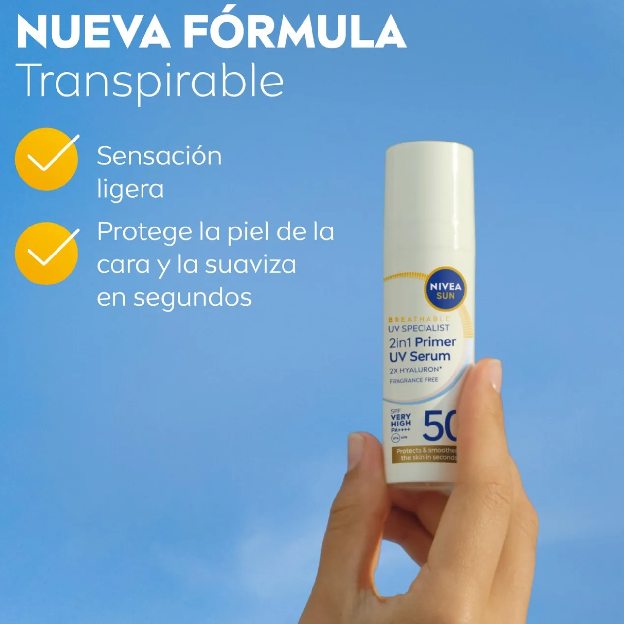 Protetor Facial 2 em 1 Primer Sérum UV Diário SPF 50+