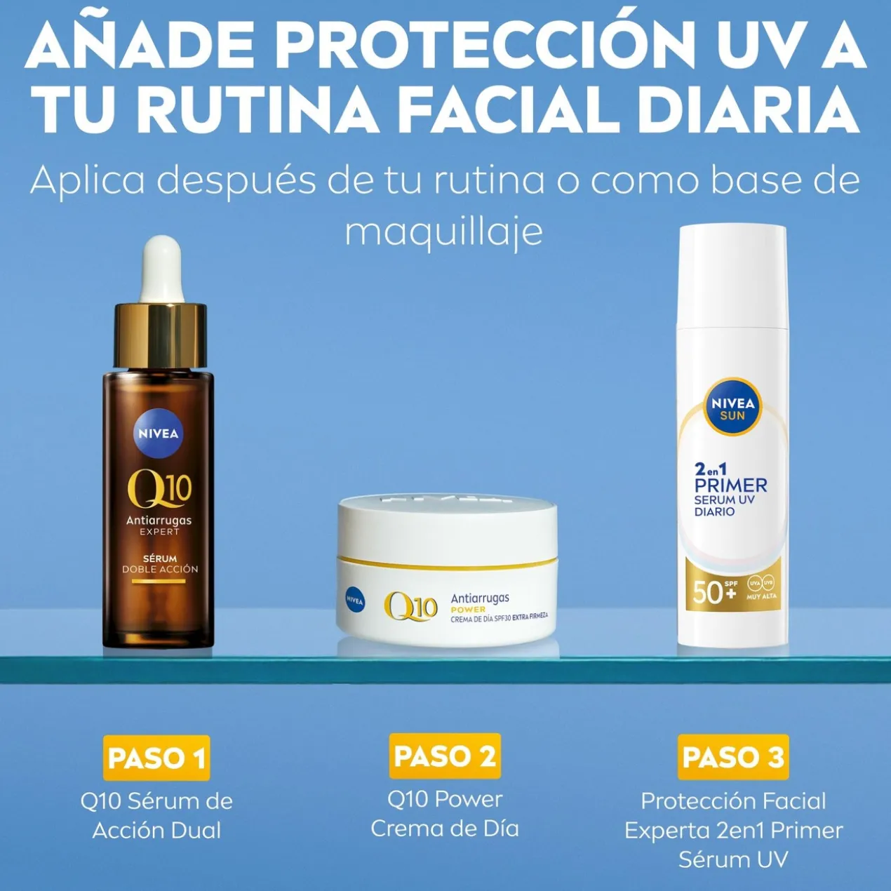 Protetor Facial 2 em 1 Primer Sérum UV Diário SPF 50+