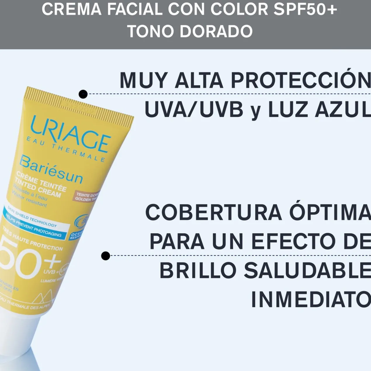 Protetor Solar Bariésun SPF50+ Cor Dourada