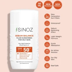 Protetor Solar Facial Sebum Balance Fluid SPF50+