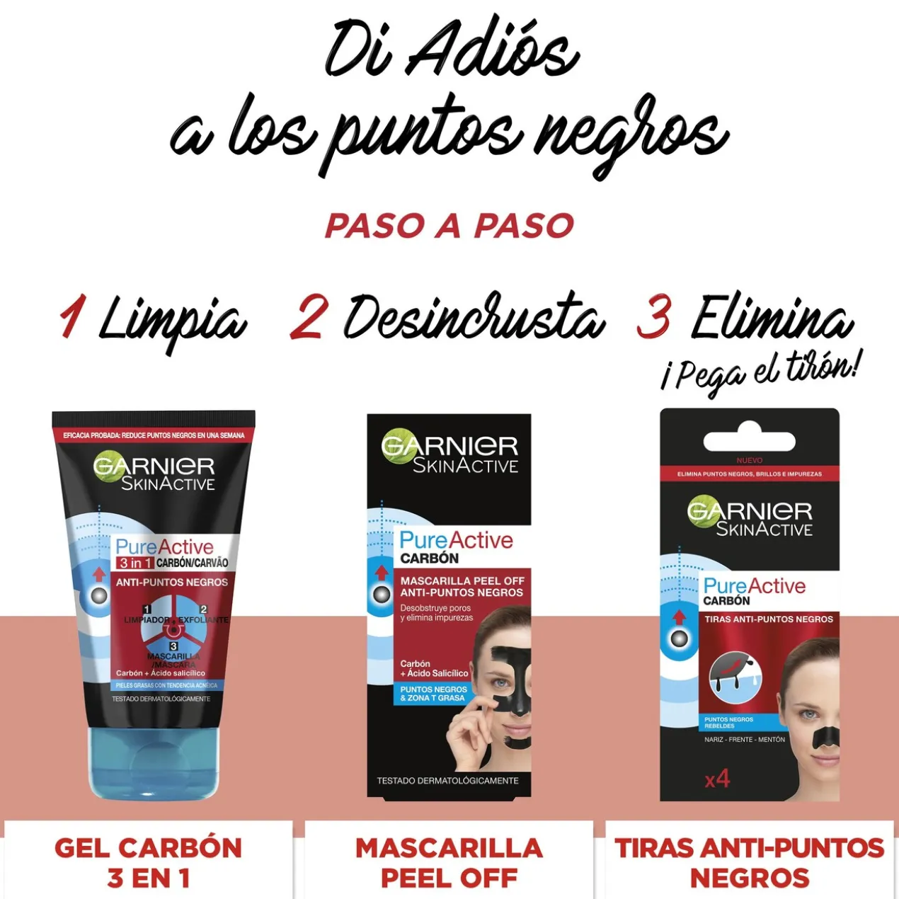 Pure Active Limpeza 3em1 Carvão