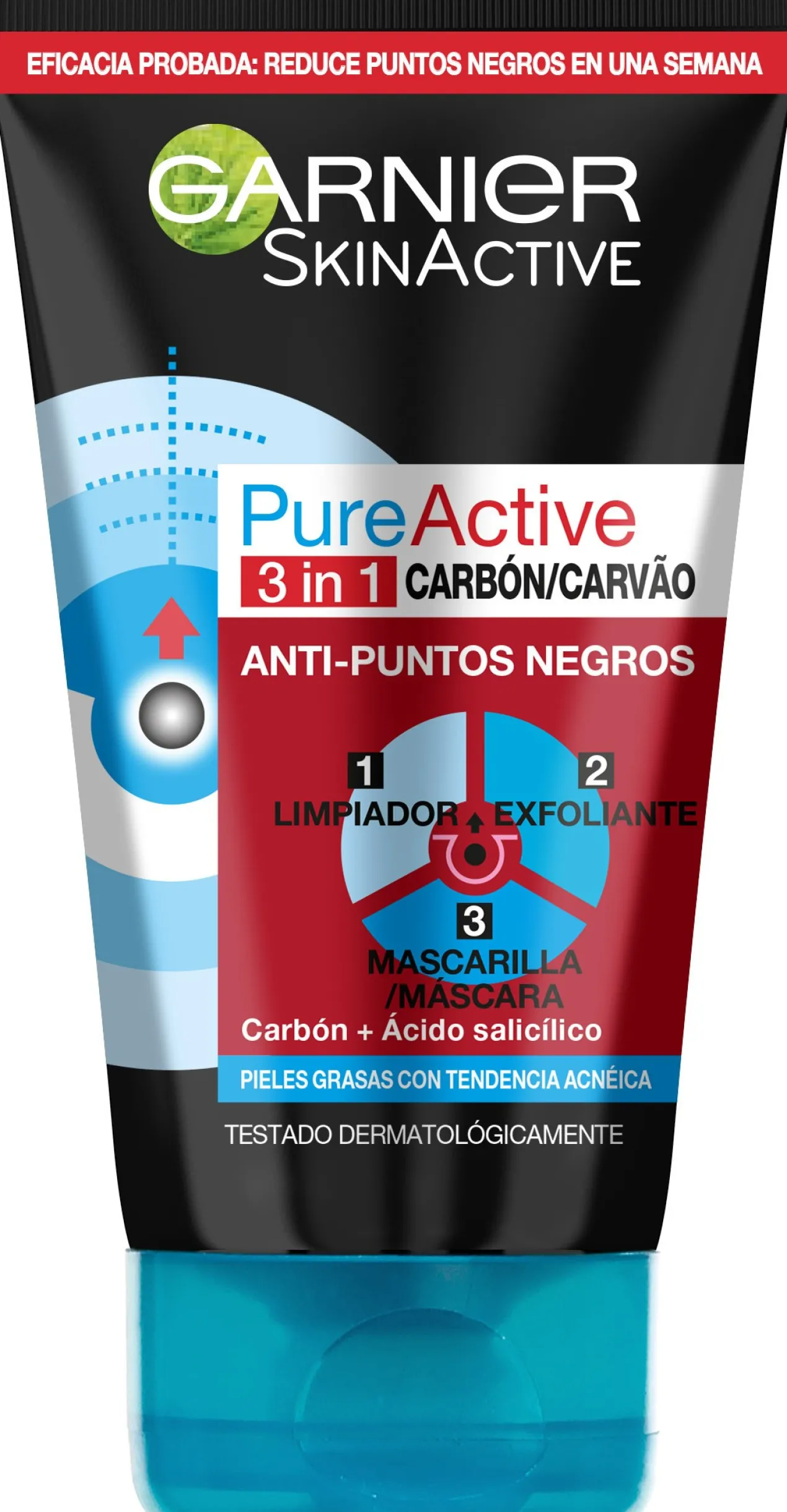 Pure Active Limpeza 3em1 Carvão