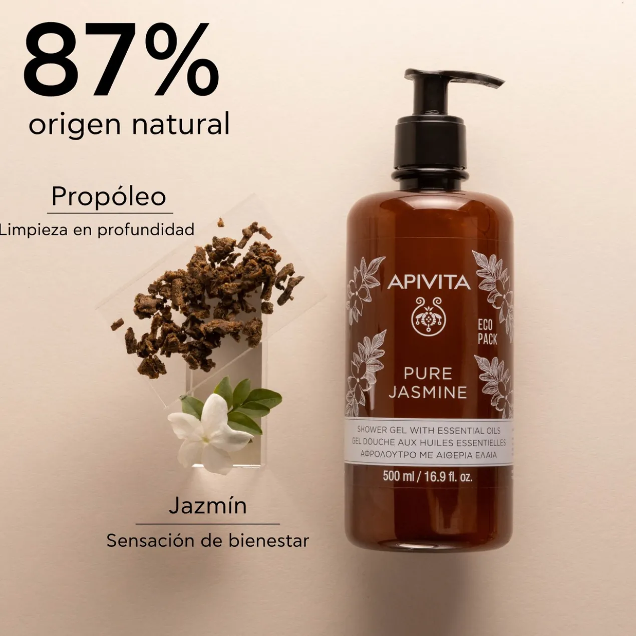 Pure Jasmine Gel de Banho com Óleos Essenciais