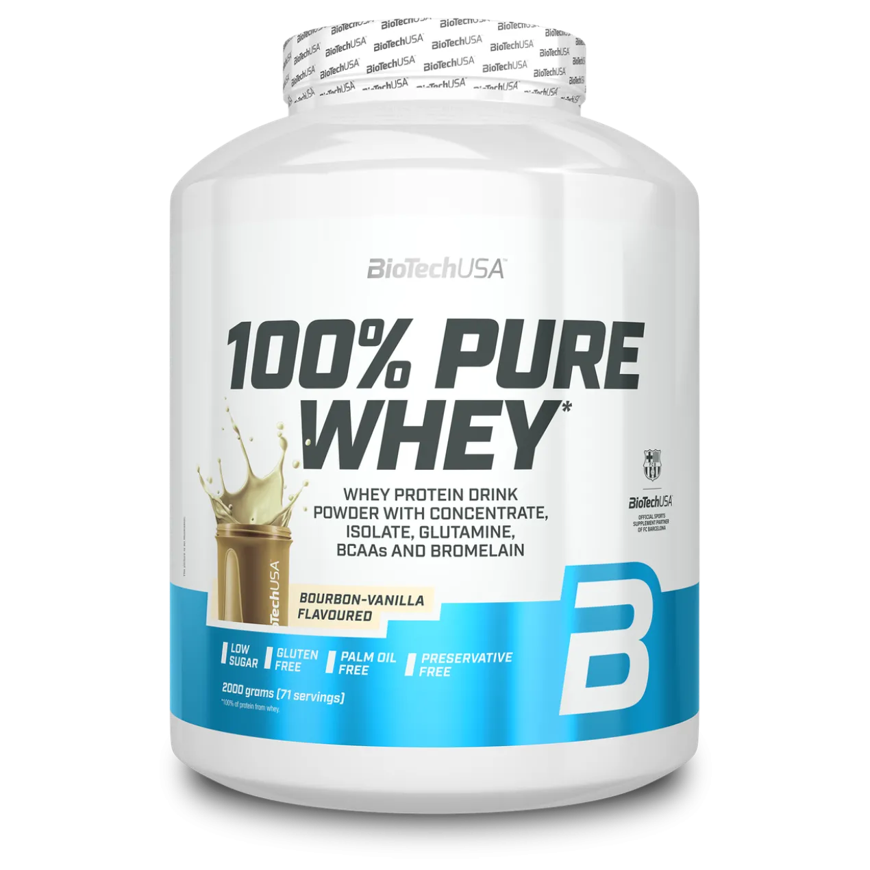 100% Pure Whey Bourbon Baunilha complemento alimentar em pó