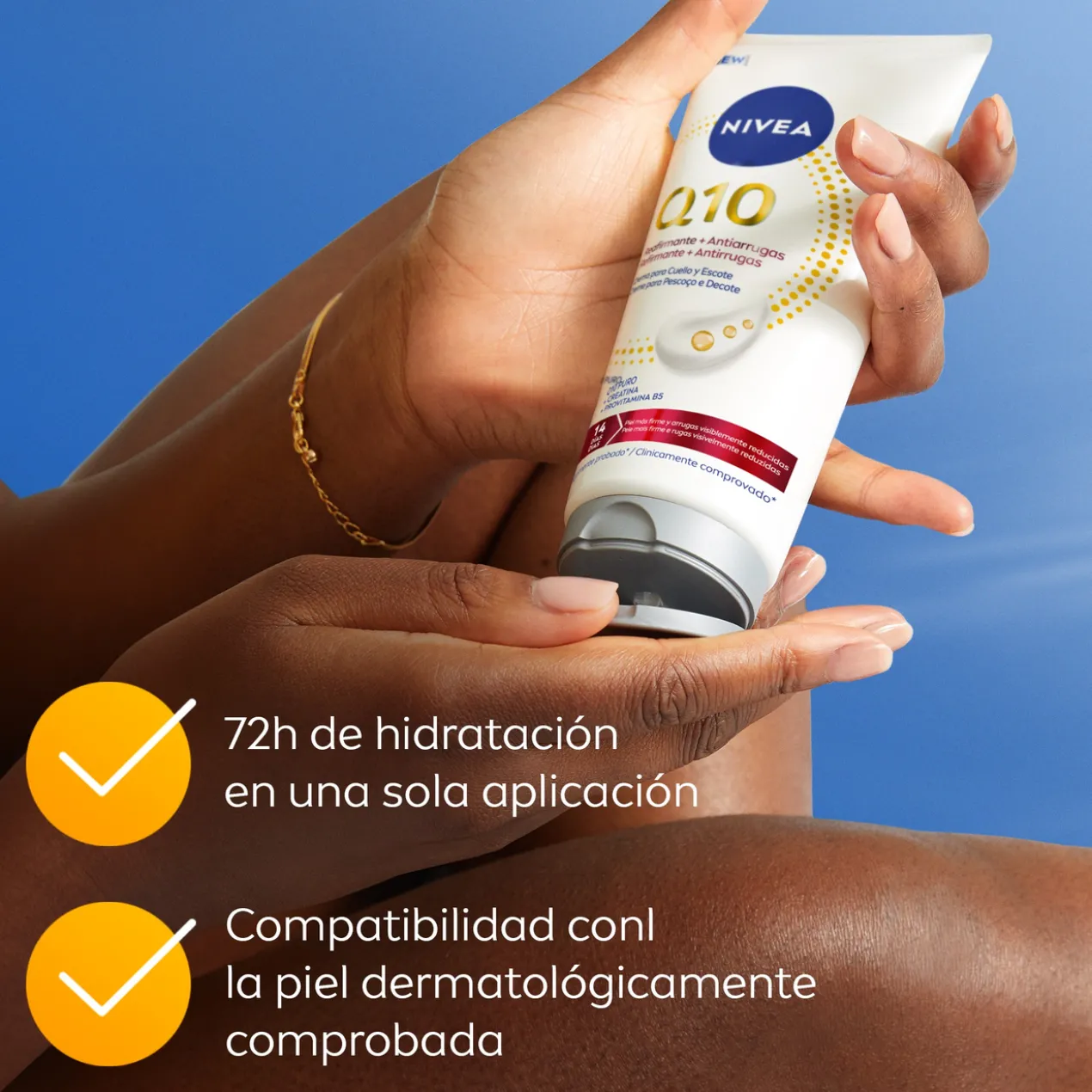 Q10 Creme Corporal Antirrugas Pescoço e Decote
