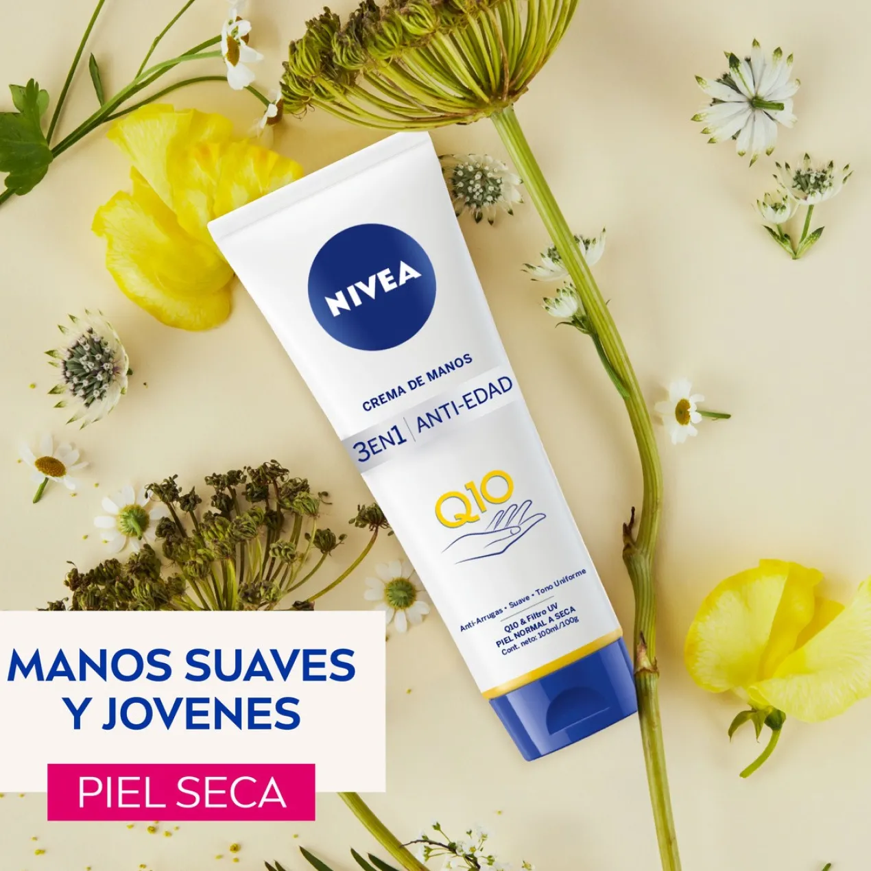 Q10 Creme de Mãos Antienvelhecimento 3 em 1