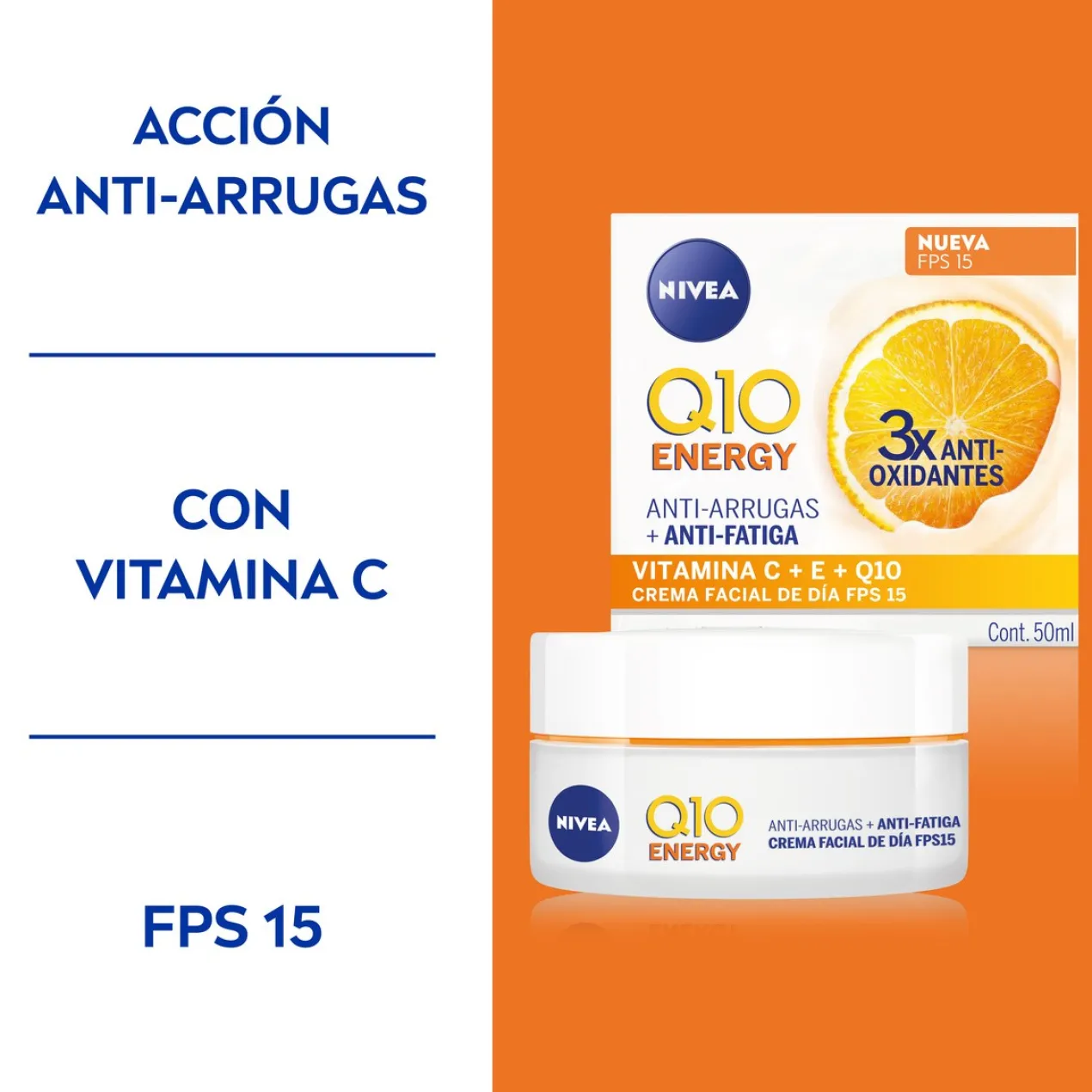 Q10 Energy Antirrugas Creme de Dia SPF15