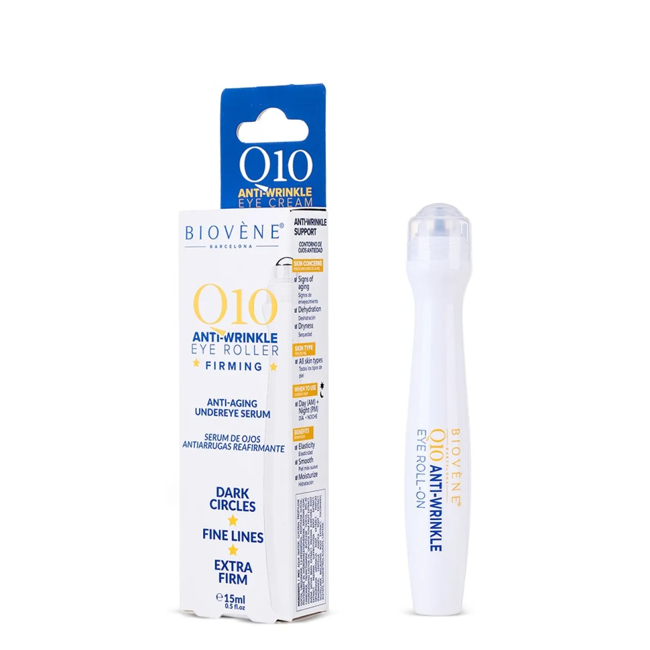 Q10 Eye Roller Sérum de Olhos Anti-rugas Reafirmante