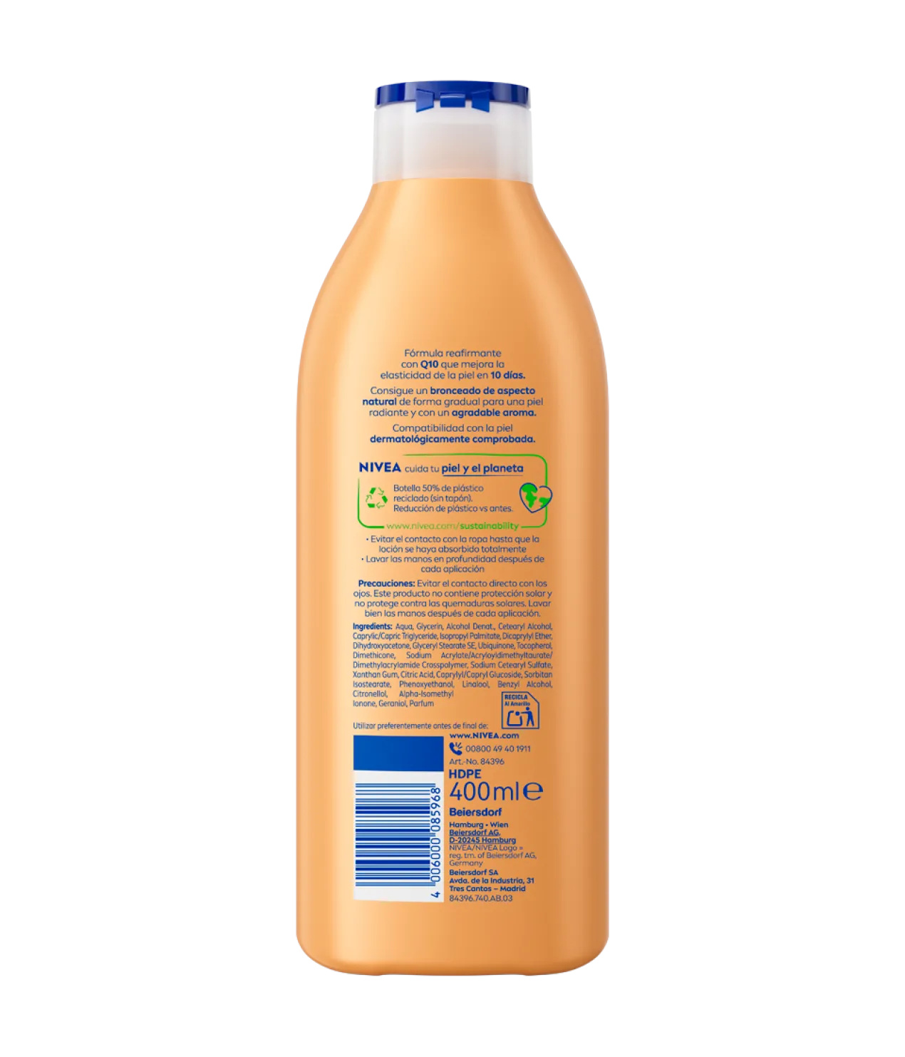 Q10 Loção Corporal Refirmante e Autobronzeadora