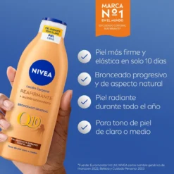 Q10 Loção Corporal Refirmante e Autobronzeadora