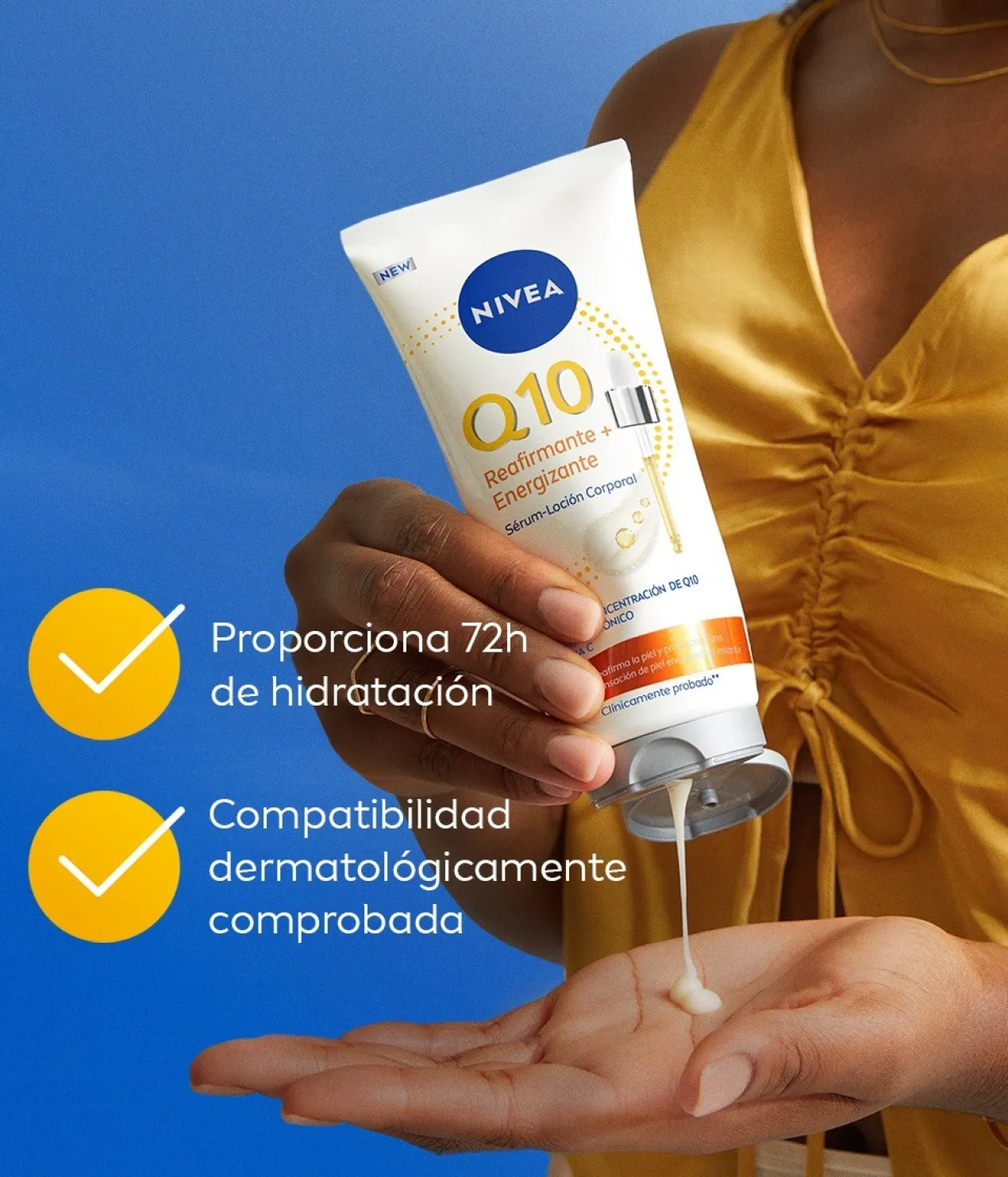 Q10 Sérum-Loção Corporal Refirmante e Energizante