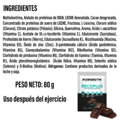 Recoplus Chocolate Suplemento desportivo recuperador