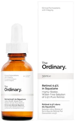 Retinol 0.5% em Esqualano Sérum Facial Antienvelhecimento