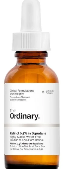 Retinol 0.5% em Esqualano Sérum Facial Antienvelhecimento