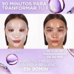 Revitalift Filler Glass Skin Máscara Facial de Hidrogel Iluminadora