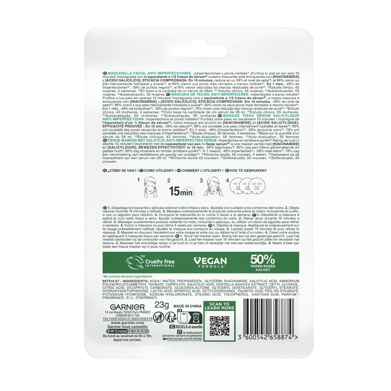 Salicylic Máscara Facial Anti-imperfeições